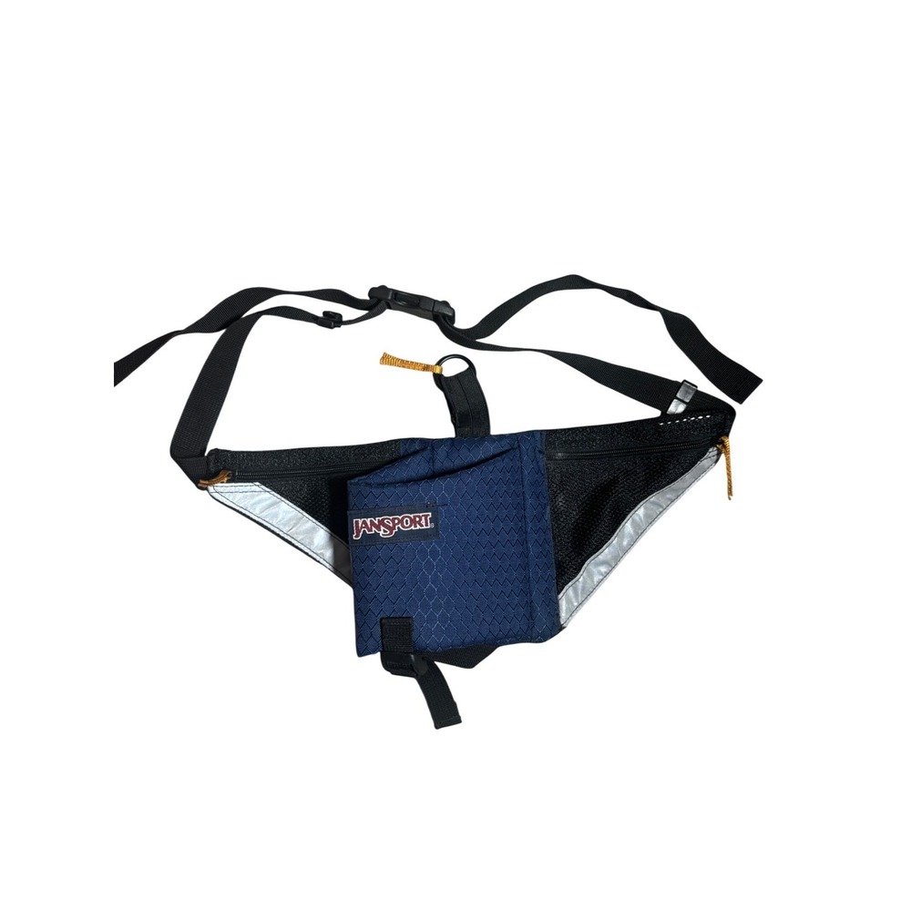 JanSport Ripstop Mesh Waist Pack Water Bottle Holder Reflective Hiking Gorpcore